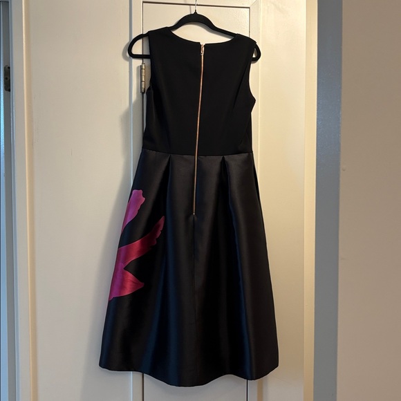 Ted Baker Elegant Black and Pink Floral Dress NWOT - Picture 2 of 12